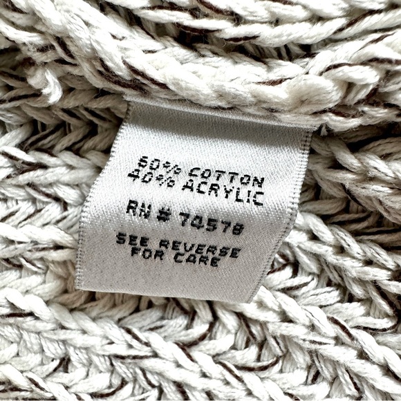 Cache Vintage 90s Baby Doll Crop Swing Sweater Buttons Bell Sleeve Chunky Knit M - Picture 8 of 9